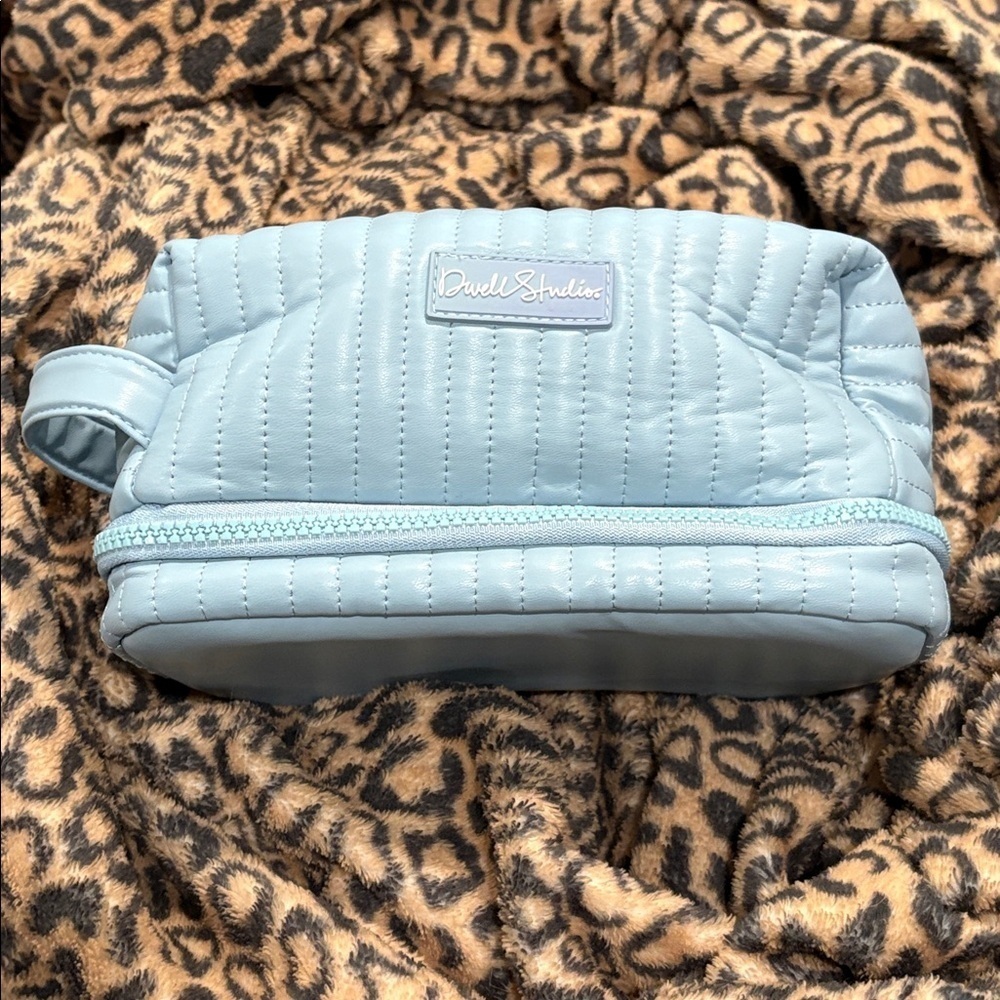 Dwell Studios powder blue travel toiletries bag